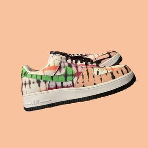 NWT NIKE AF1 TIE DYE/GRAFITTI STREETWEAR LOW TOPS